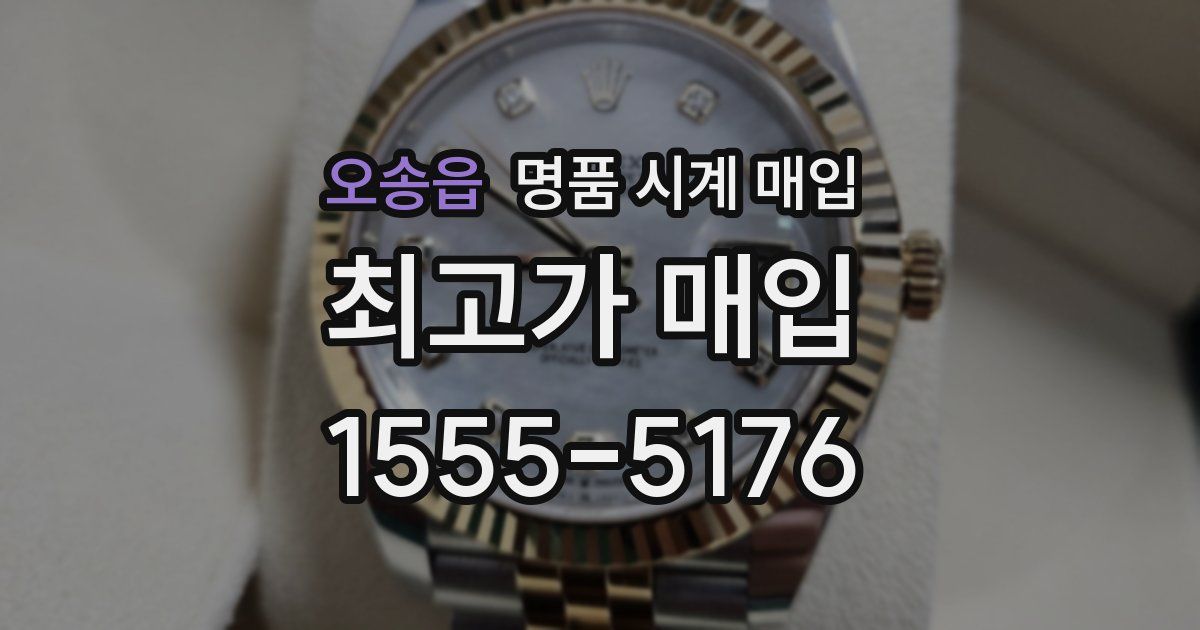 오송읍 명품 시계 매입