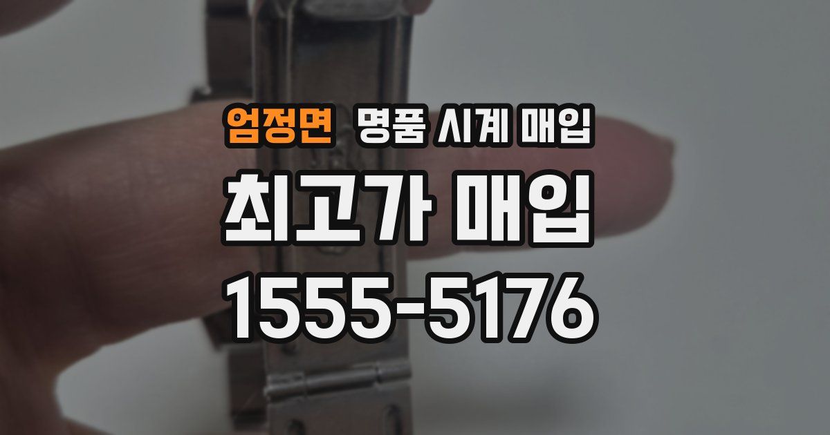 엄정면 명품 시계 매입