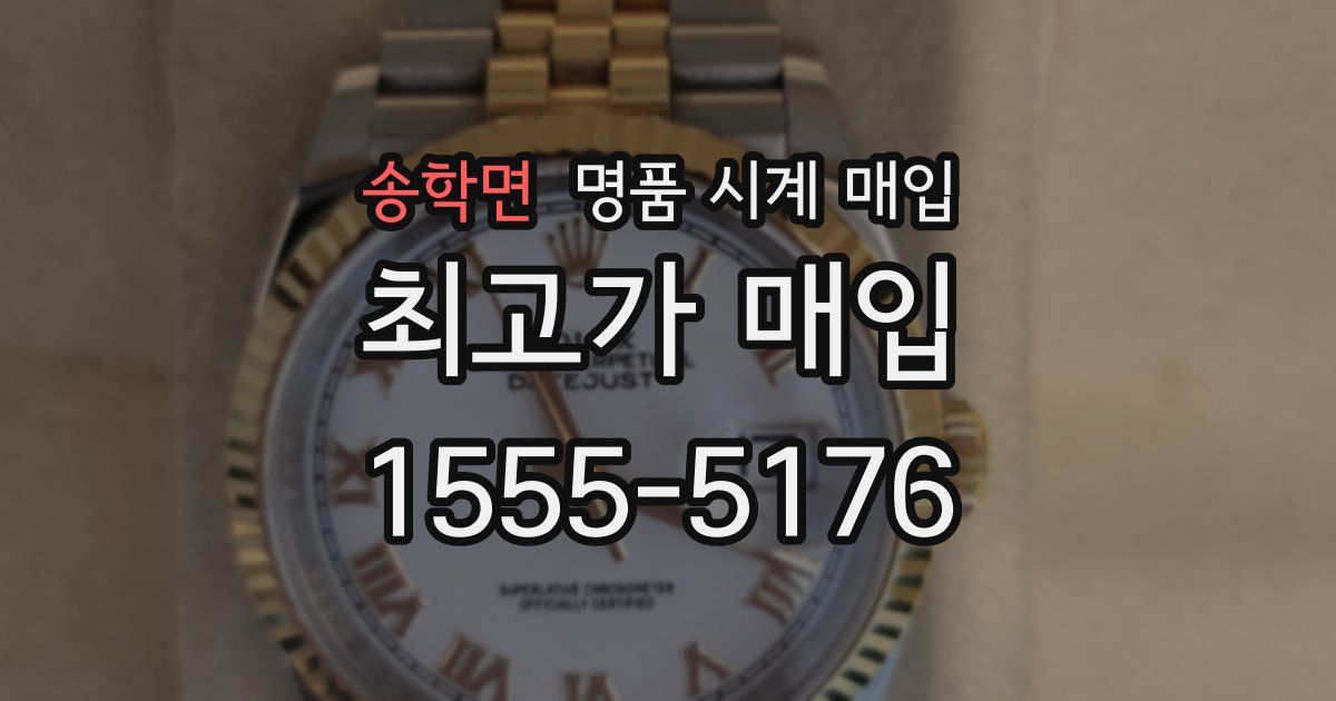 송학면 명품 시계 매입