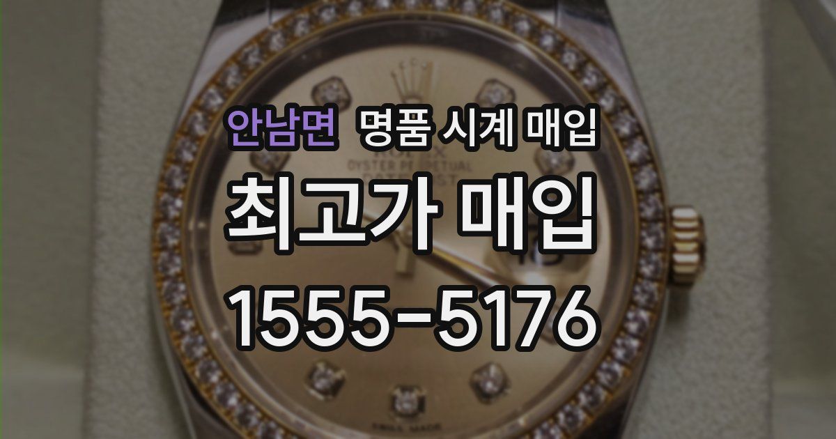 안남면 명품 시계 매입