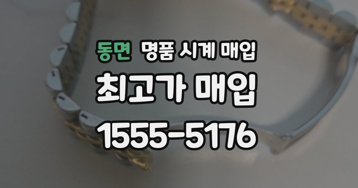 동면 명품 시계 매입