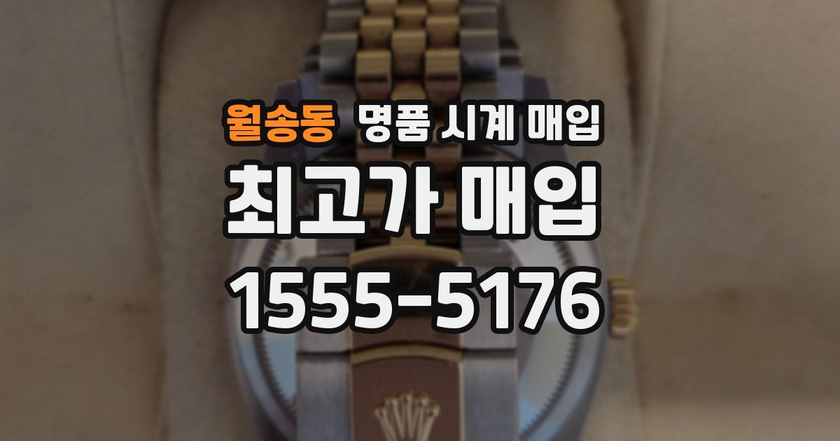 월송동 명품 시계 매입