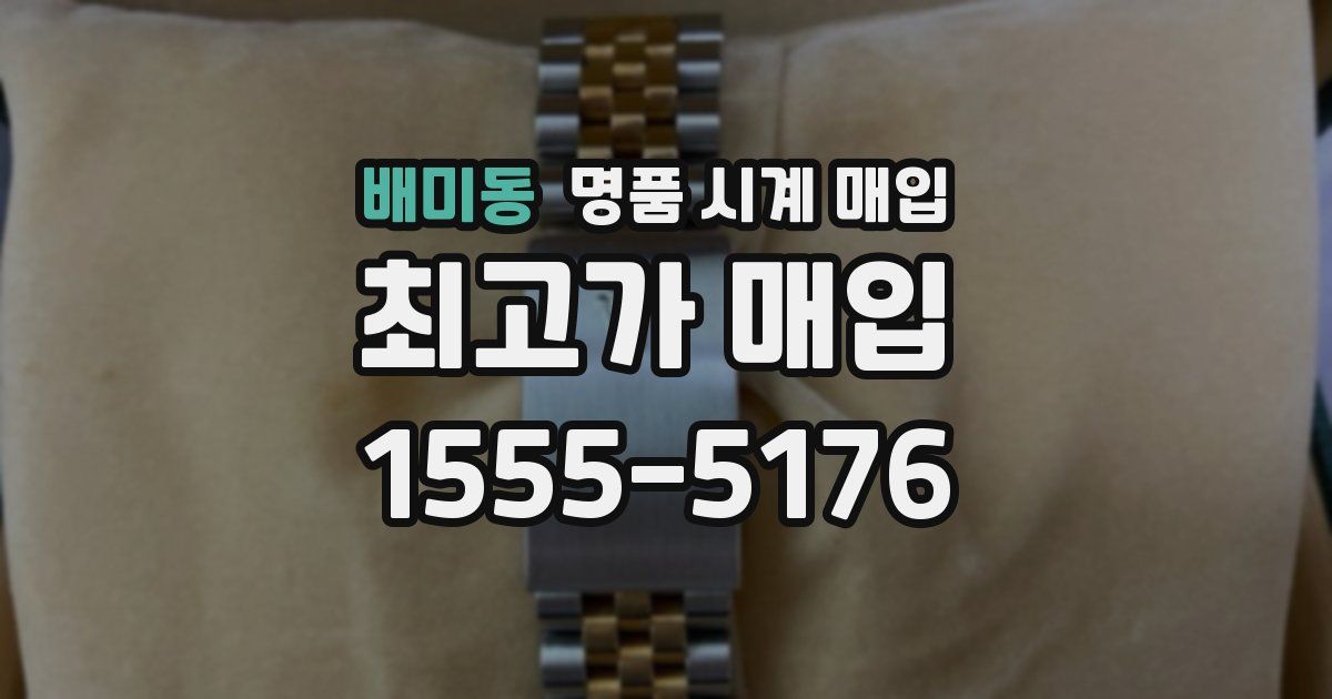 배미동 명품 시계 매입