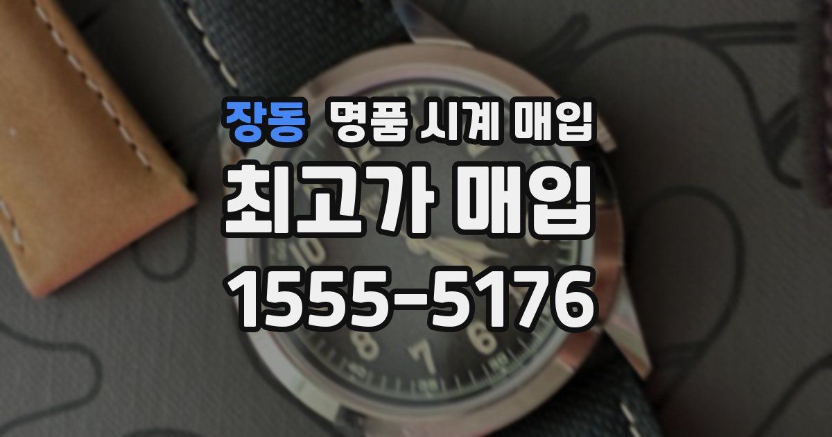 장동 명품 시계 매입