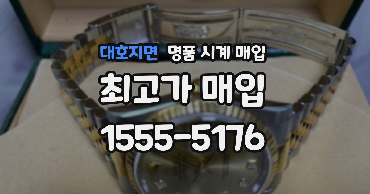 대호지면 명품 시계 매입