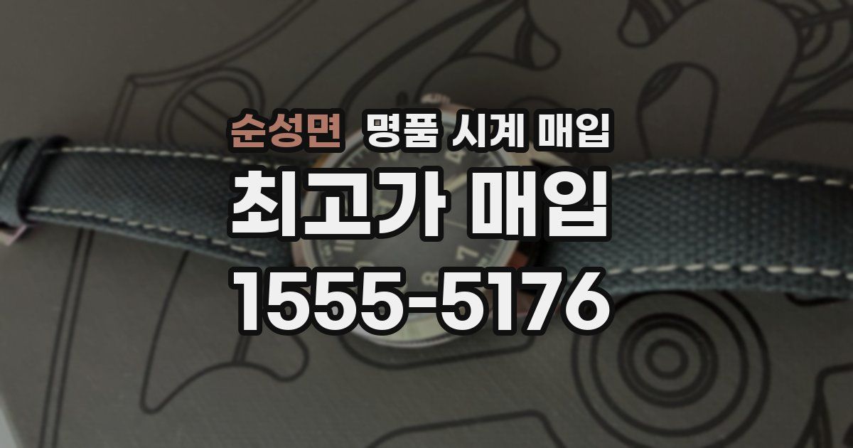 순성면 명품 시계 매입