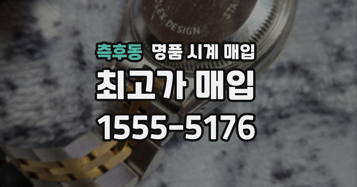 측후동 명품 시계 매입
