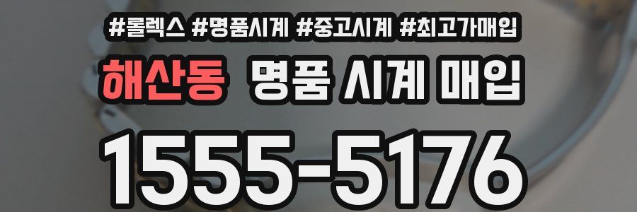 해산동 명품 시계 매입
