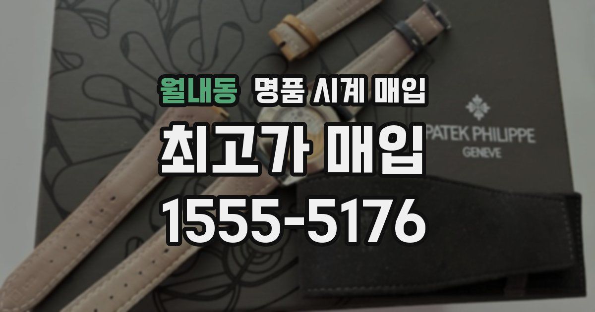 월내동 명품 시계 매입