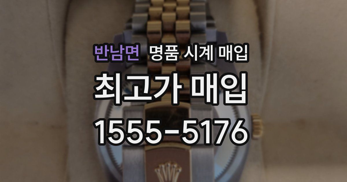 반남면 명품 시계 매입