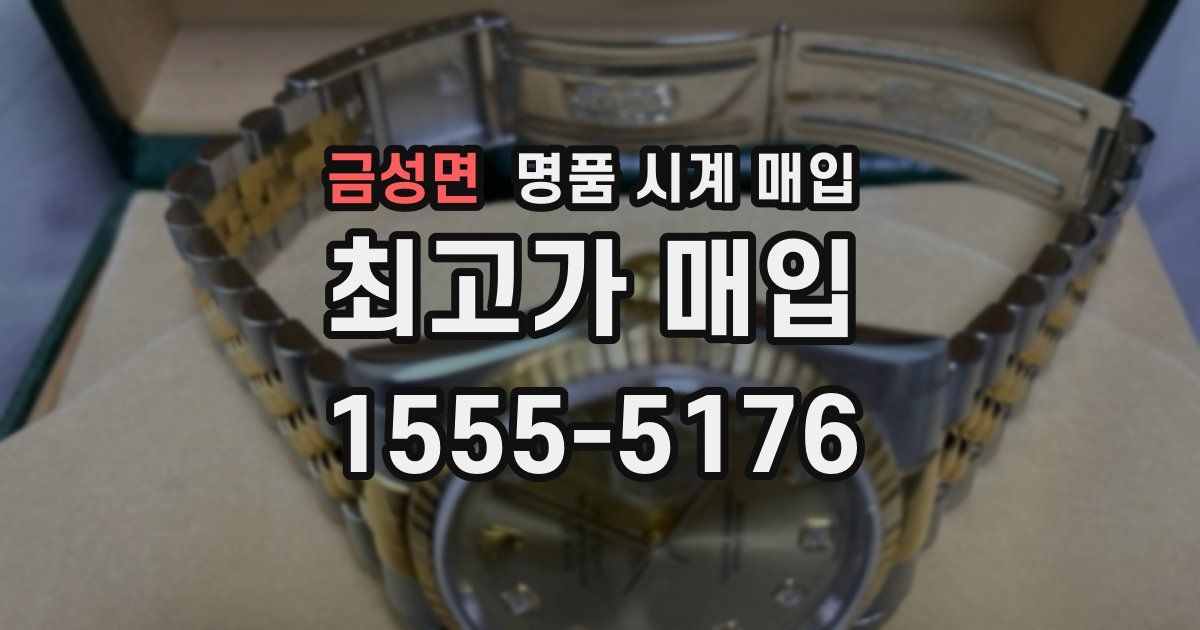 금성면 명품 시계 매입