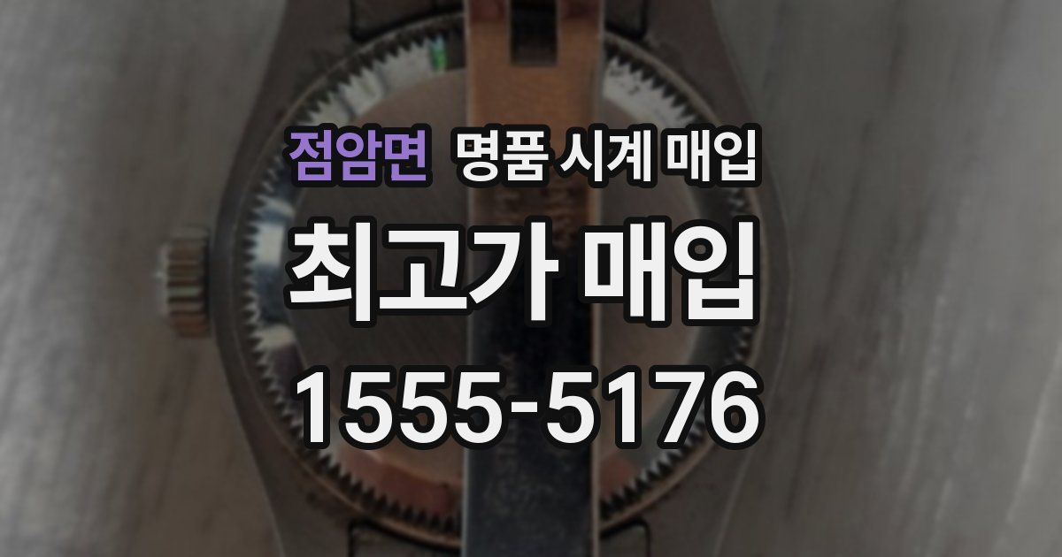 점암면 명품 시계 매입