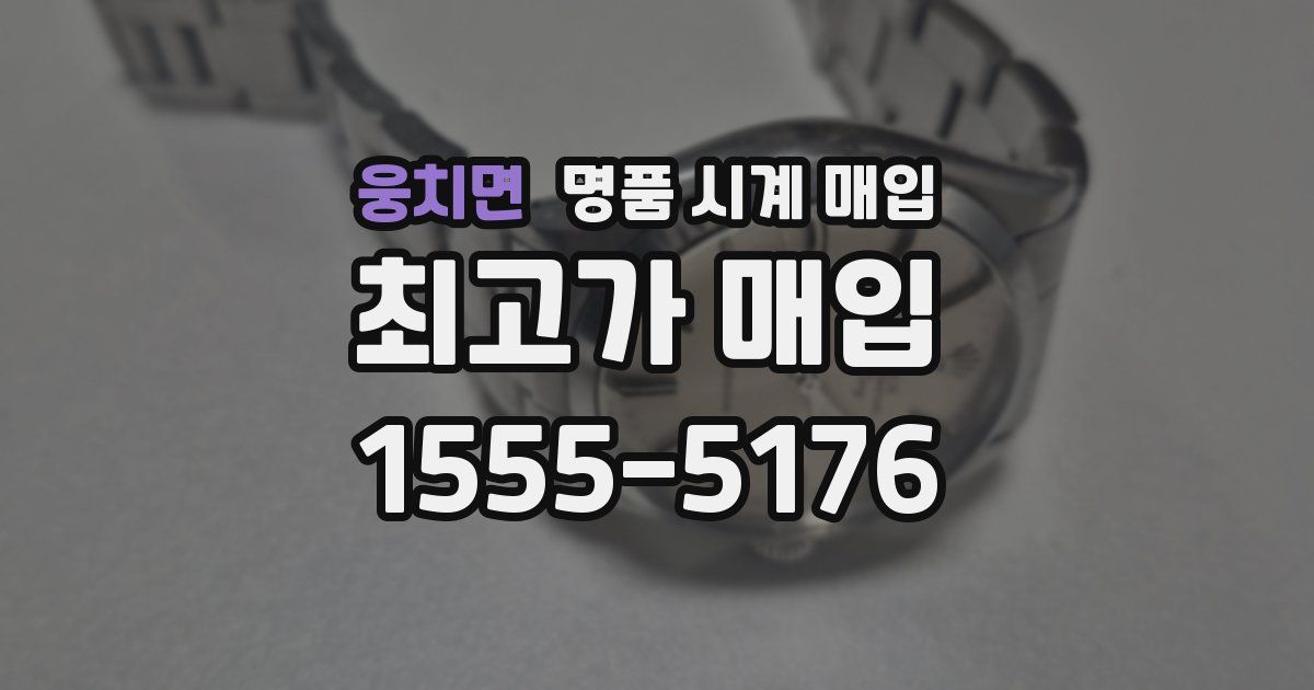 웅치면 명품 시계 매입