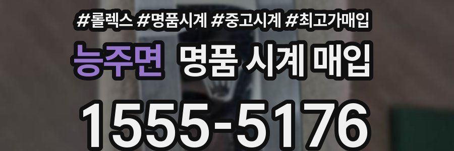 능주면 명품 시계 매입