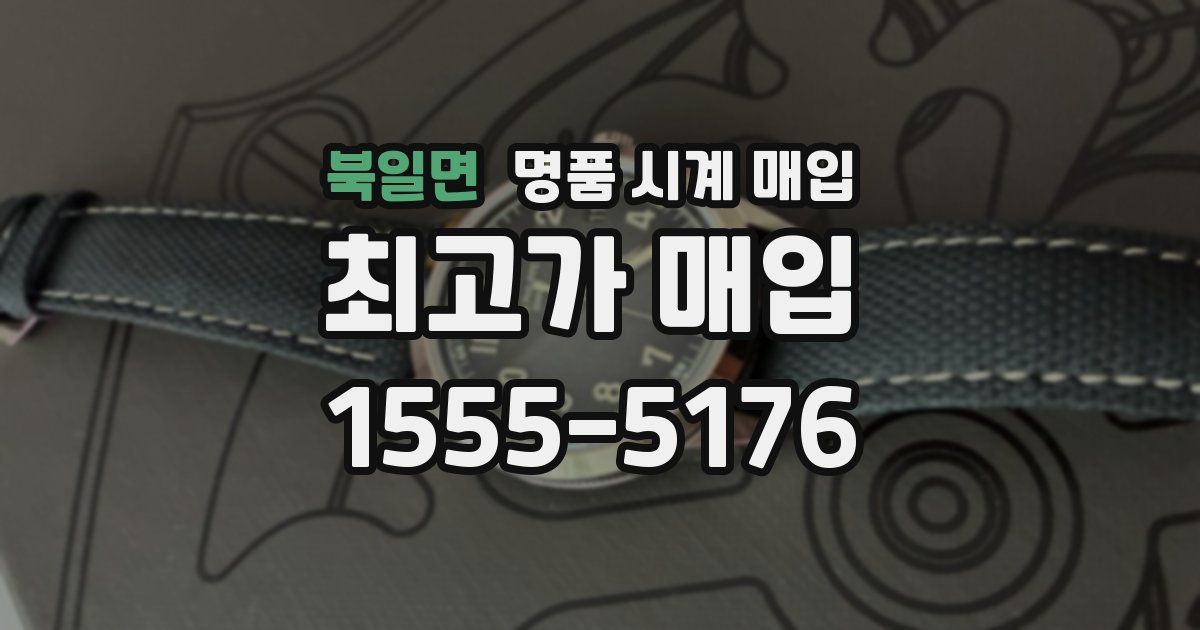 북일면 명품 시계 매입