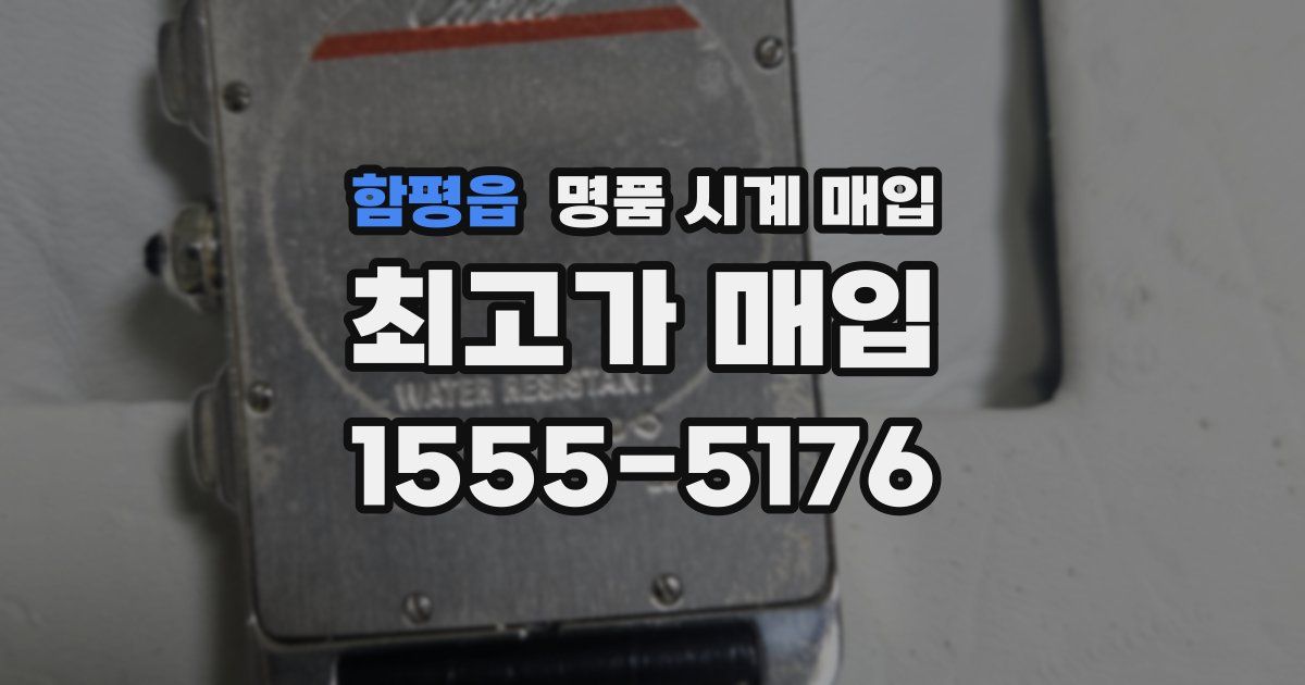 함평읍 명품 시계 매입