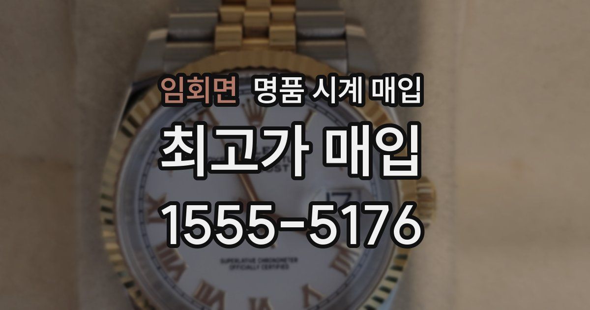 임회면 명품 시계 매입