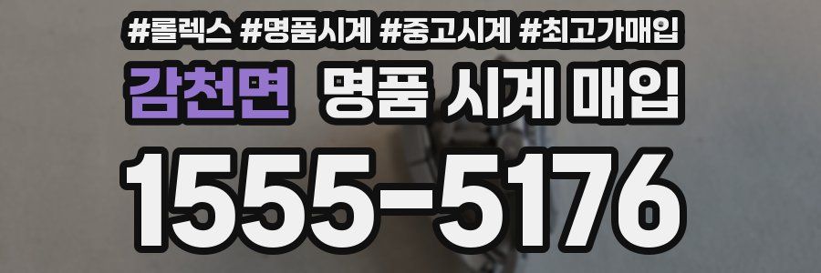 감천면 명품 시계 매입