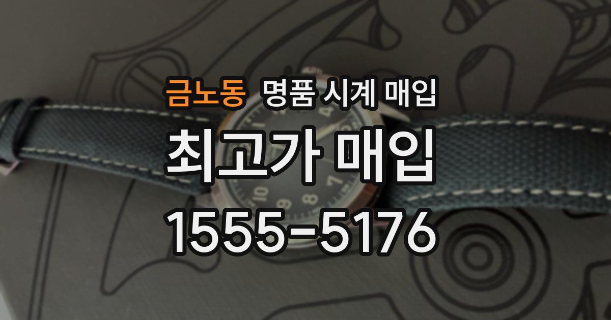 금노동 명품 시계 매입