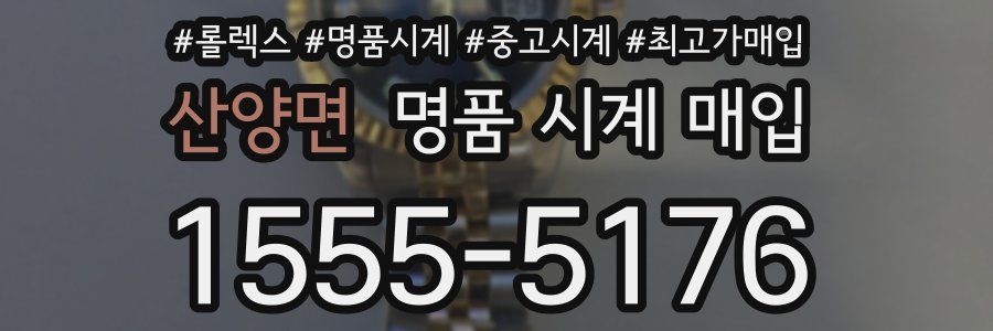 산양면 명품 시계 매입