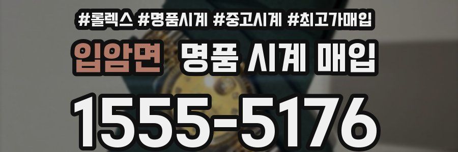 입암면 명품 시계 매입