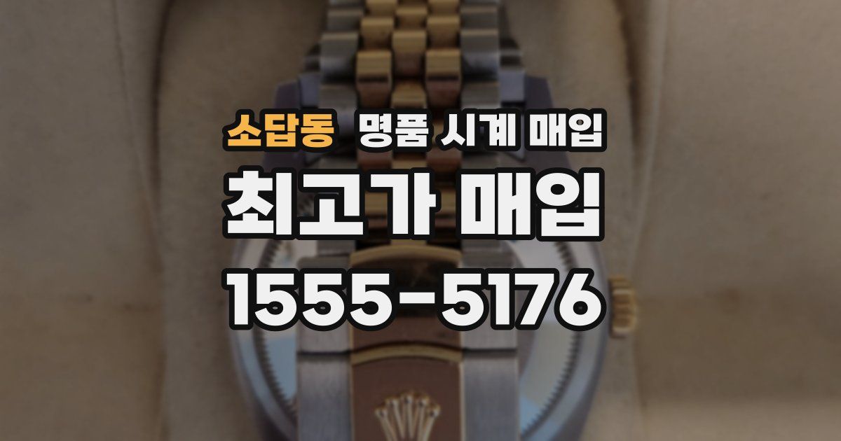 소답동 명품 시계 매입