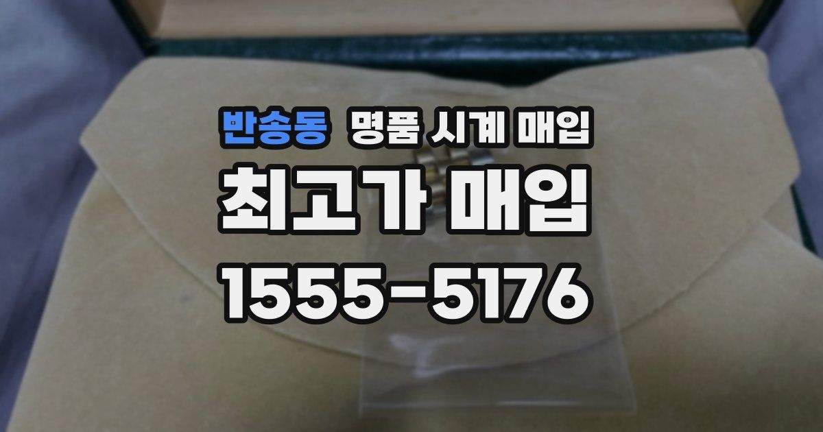 반송동 명품 시계 매입