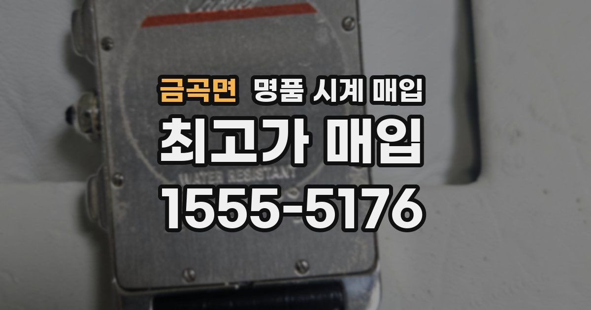 금곡면 명품 시계 매입