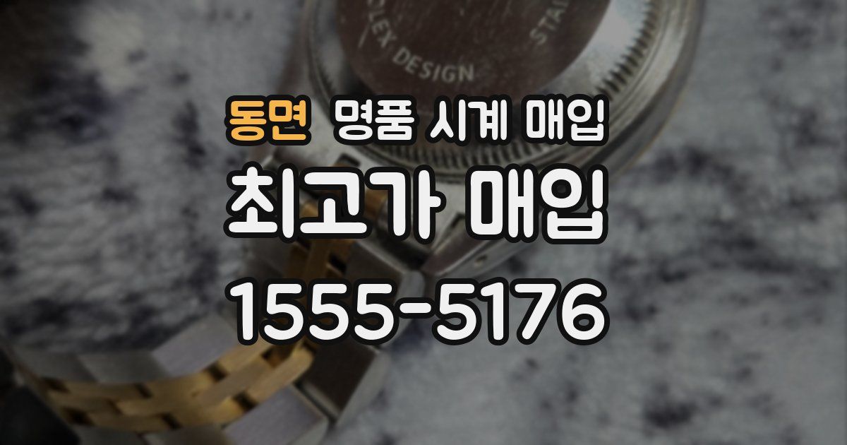 동면 명품 시계 매입