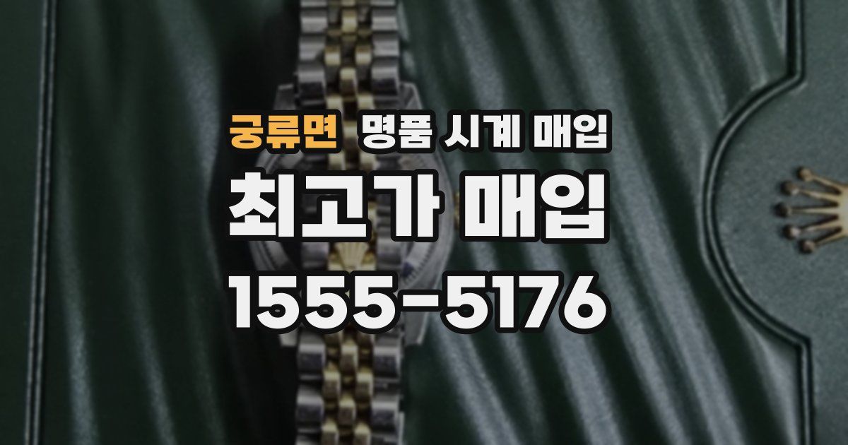 궁류면 명품 시계 매입