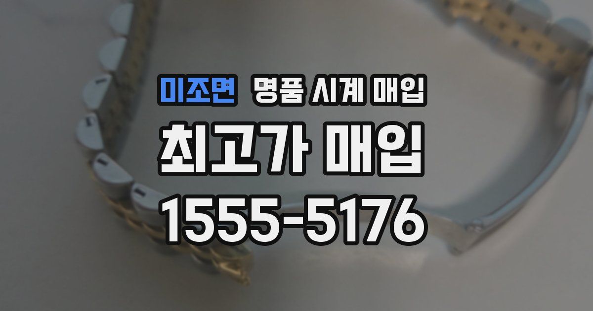 미조면 명품 시계 매입