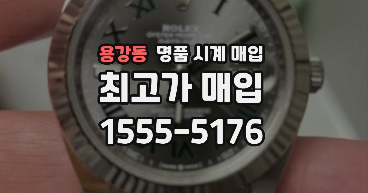 용강동 명품 시계 매입