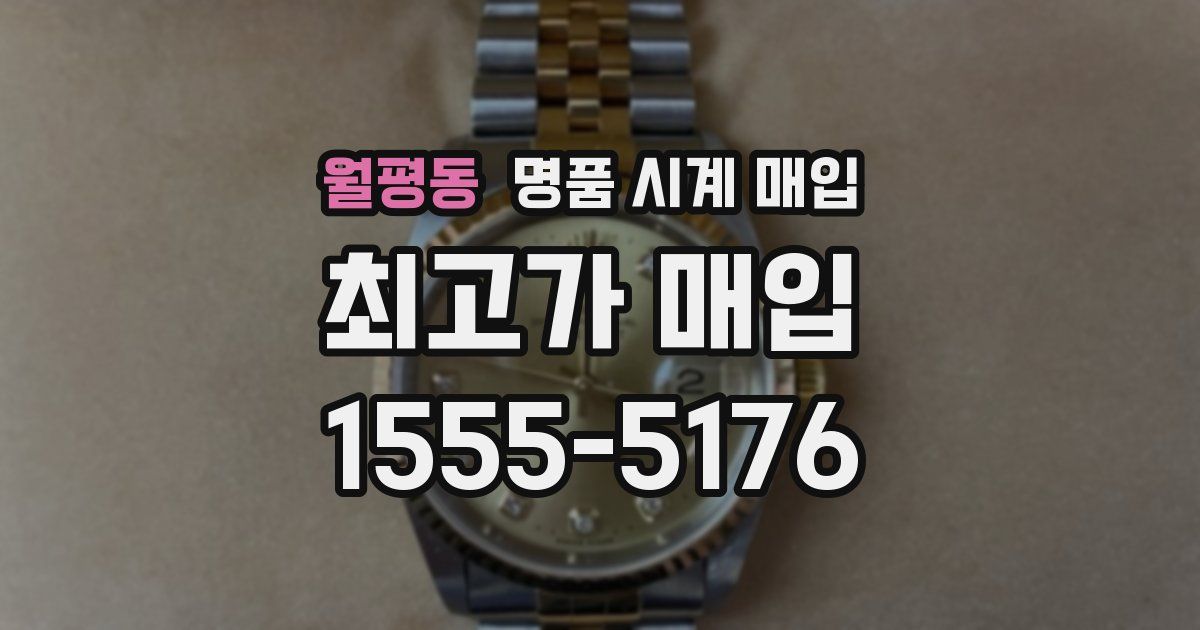 월평동 명품 시계 매입