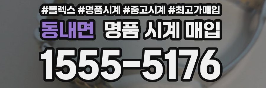 동내면 명품 시계 매입
