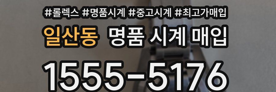 일산동 명품 시계 매입