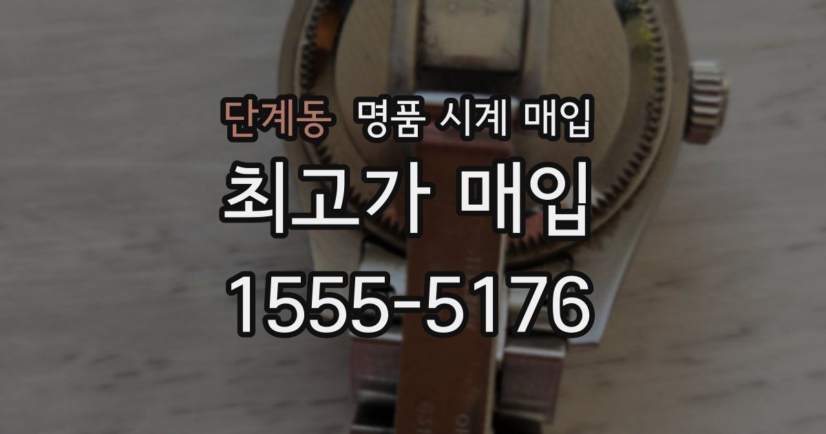 단계동 명품 시계 매입