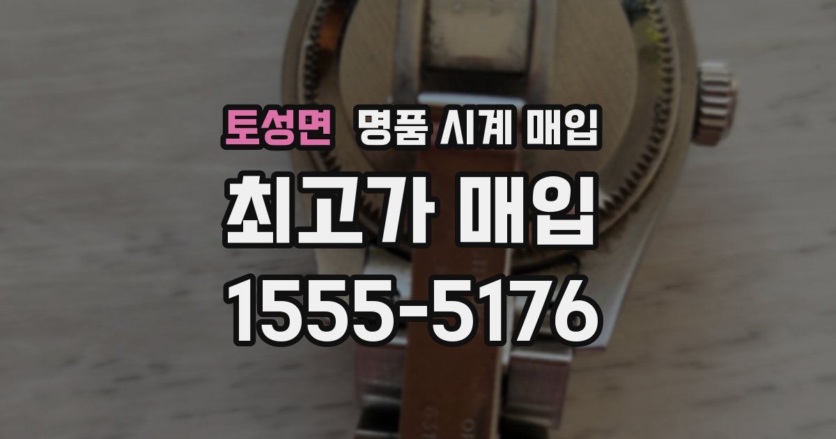 토성면 명품 시계 매입