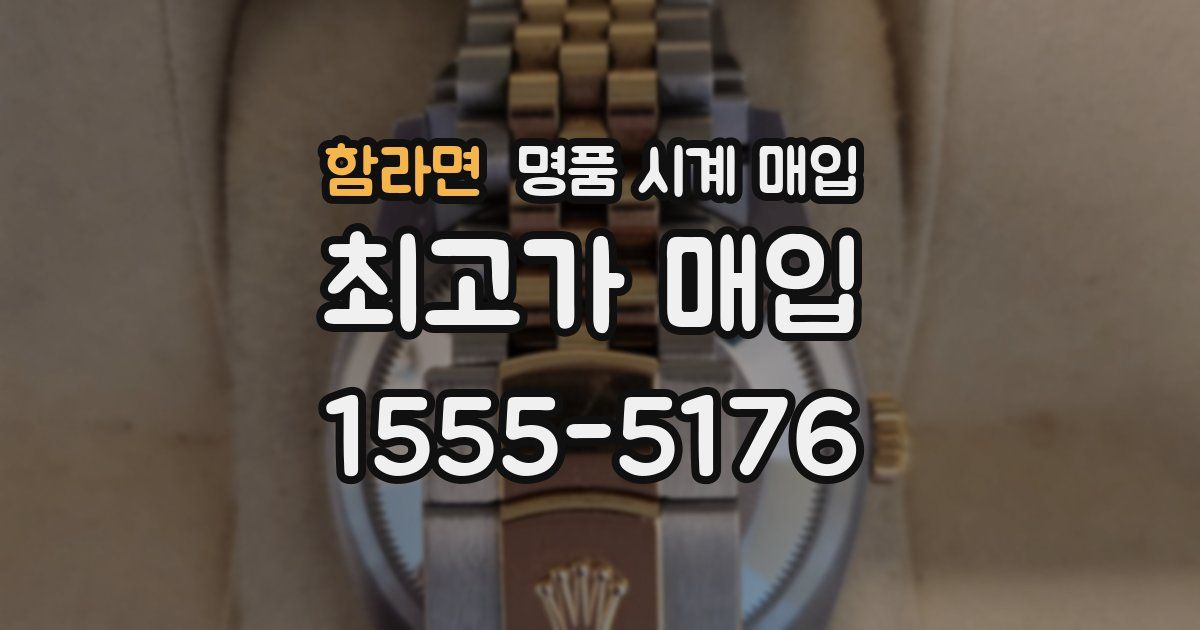 함라면 명품 시계 매입