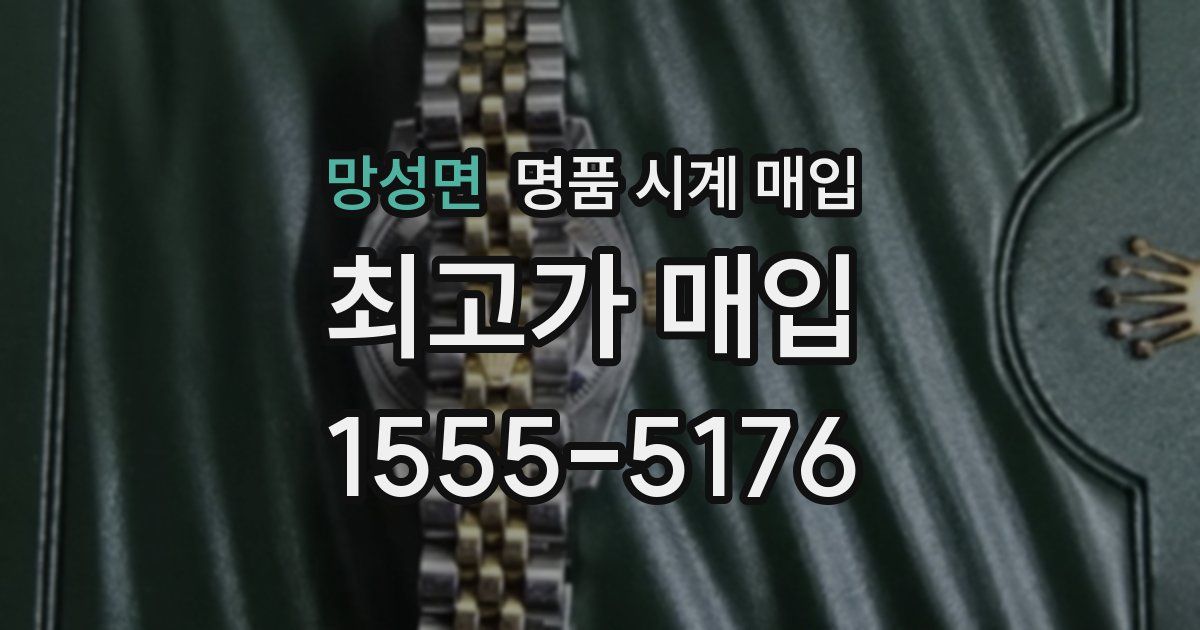 망성면 명품 시계 매입