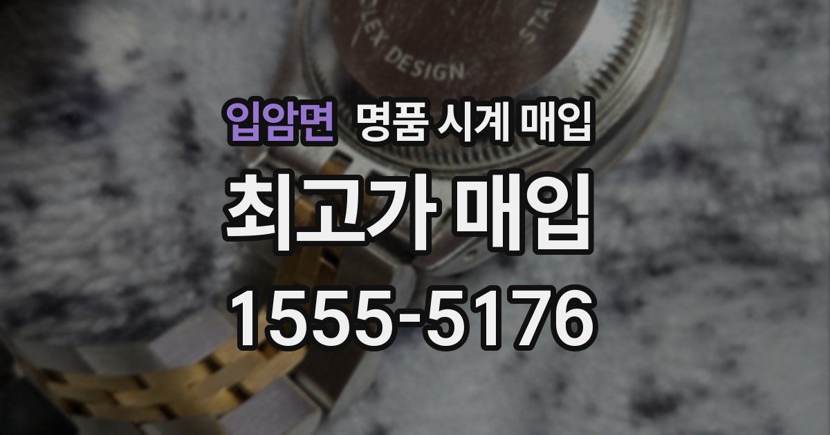입암면 명품 시계 매입