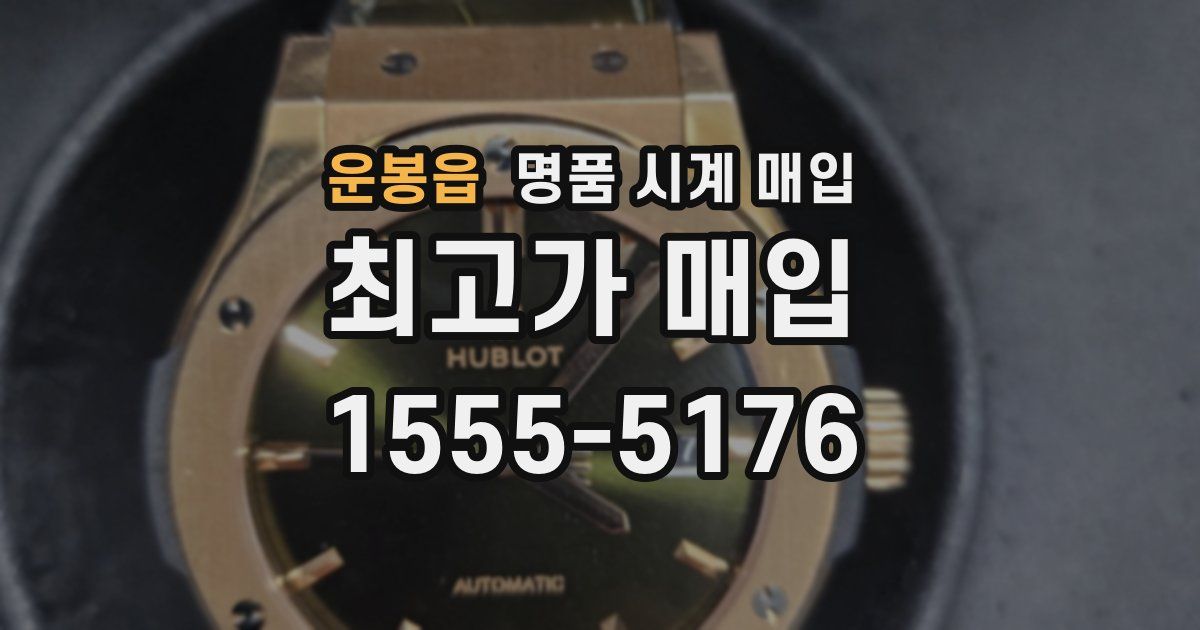 운봉읍 명품 시계 매입