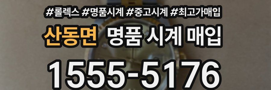 산동면 명품 시계 매입