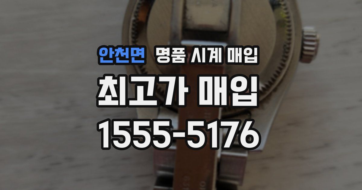 안천면 명품 시계 매입