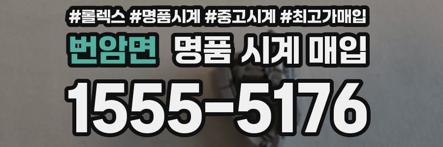 번암면 명품 시계 매입