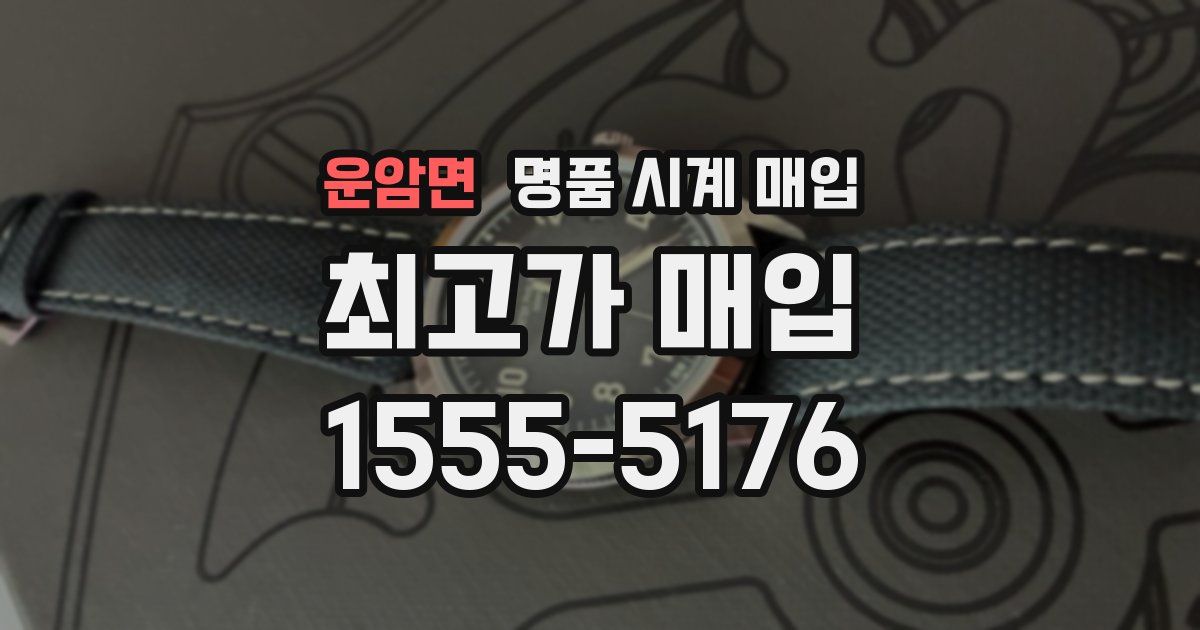 운암면 명품 시계 매입