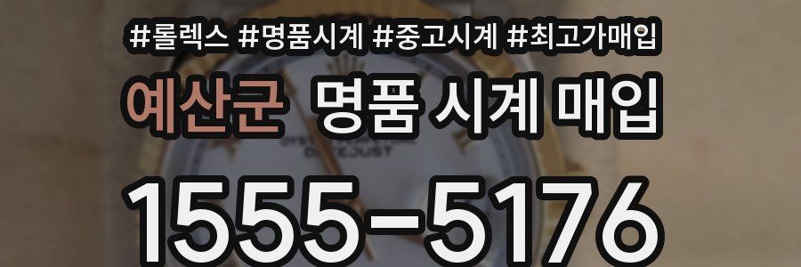 예산군 명품 시계 매입