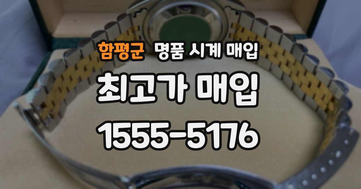 함평군 명품 시계 매입