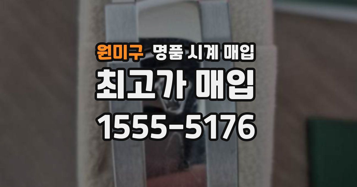 원미구 명품 시계 매입