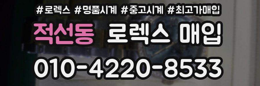 적선동 로렉스 매입