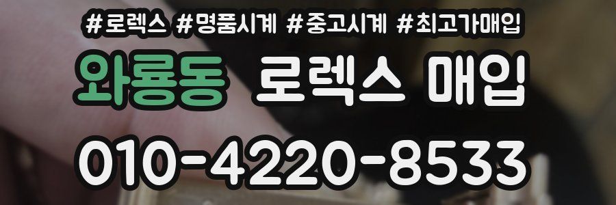 와룡동 로렉스 매입